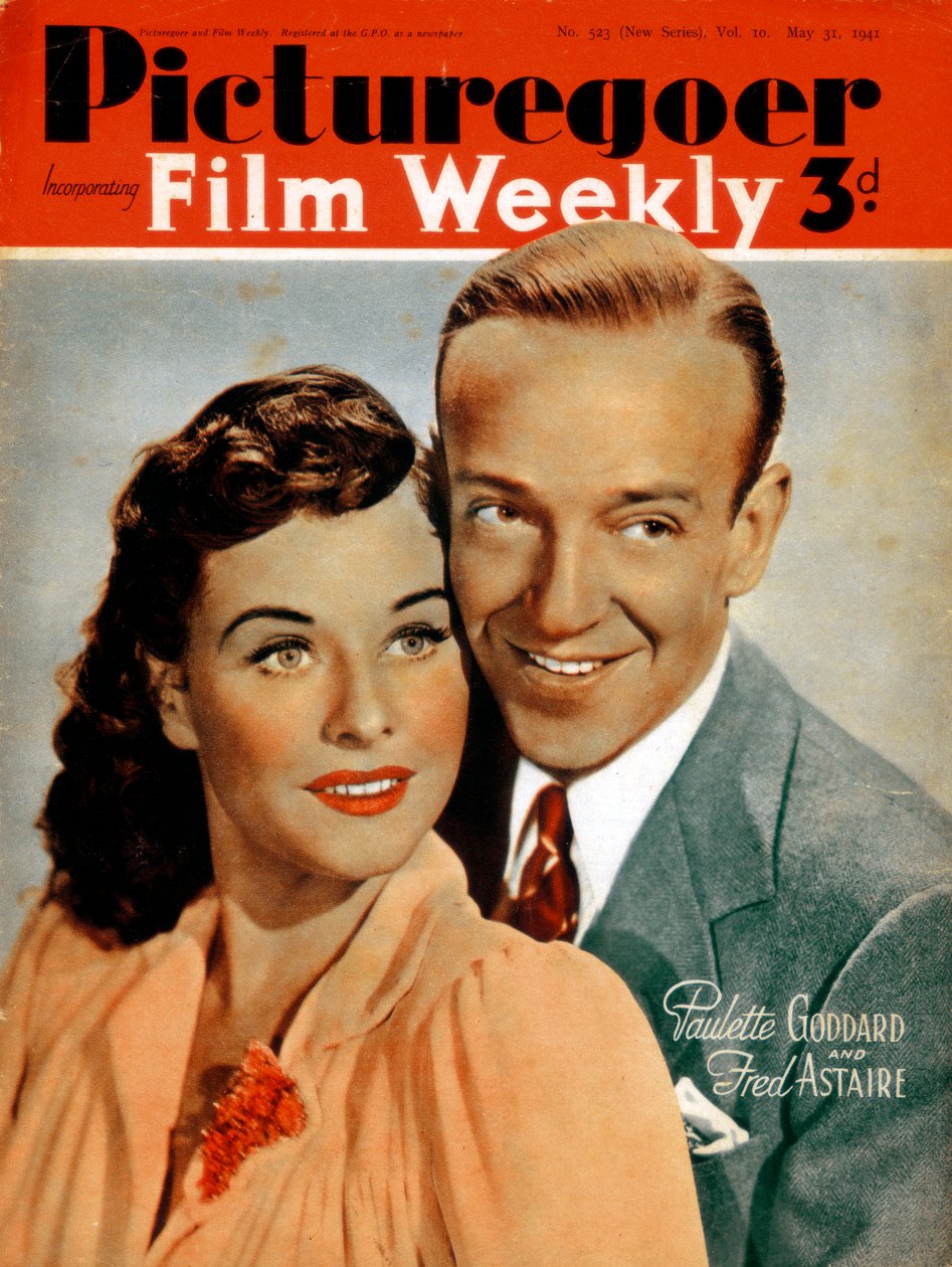 弗雷德·阿斯特（Fred Astaire）1899-1987年和保莱特·戈达（Paulette Goddard）1910-1990年，演员，1941年 作者 不明