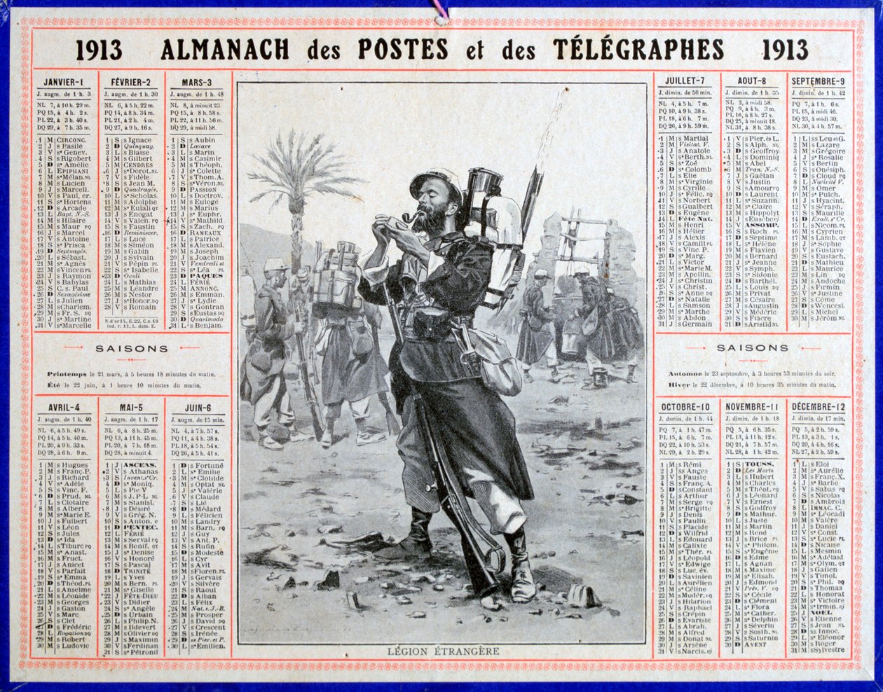 法国外籍兵团，1913年 作者 不明