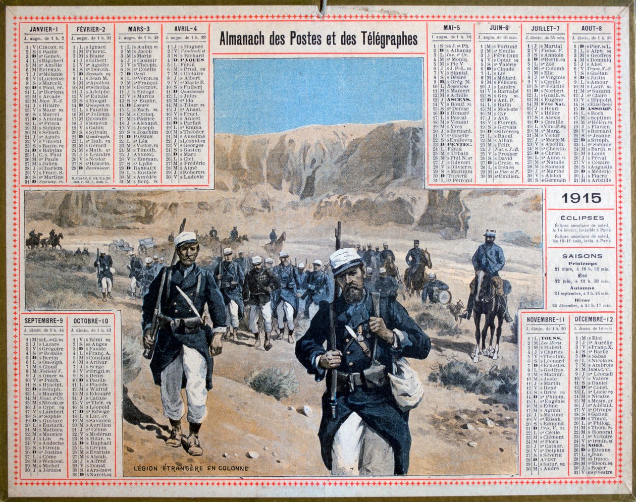 法国外籍兵团，1915年 作者 不明
