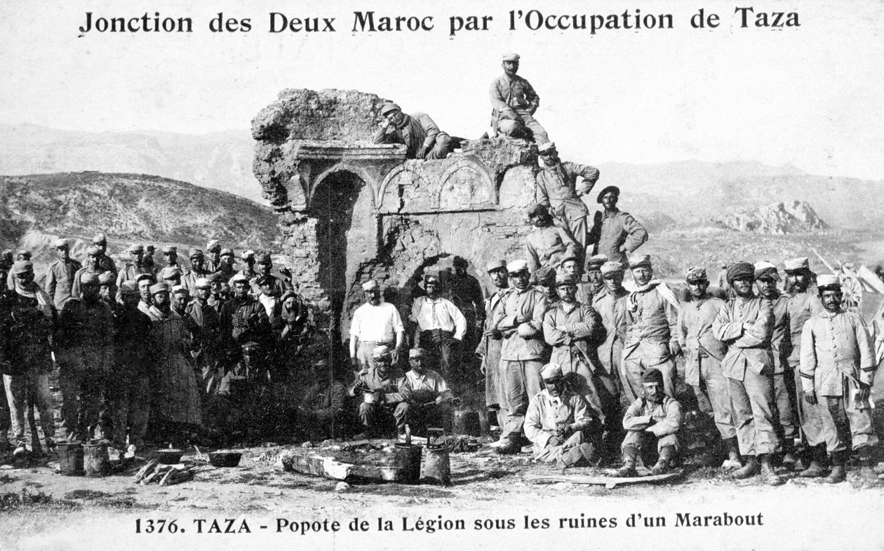 法国外籍军团，摩洛哥塔扎，一些马约尔废墟，1904年 作者 不明
