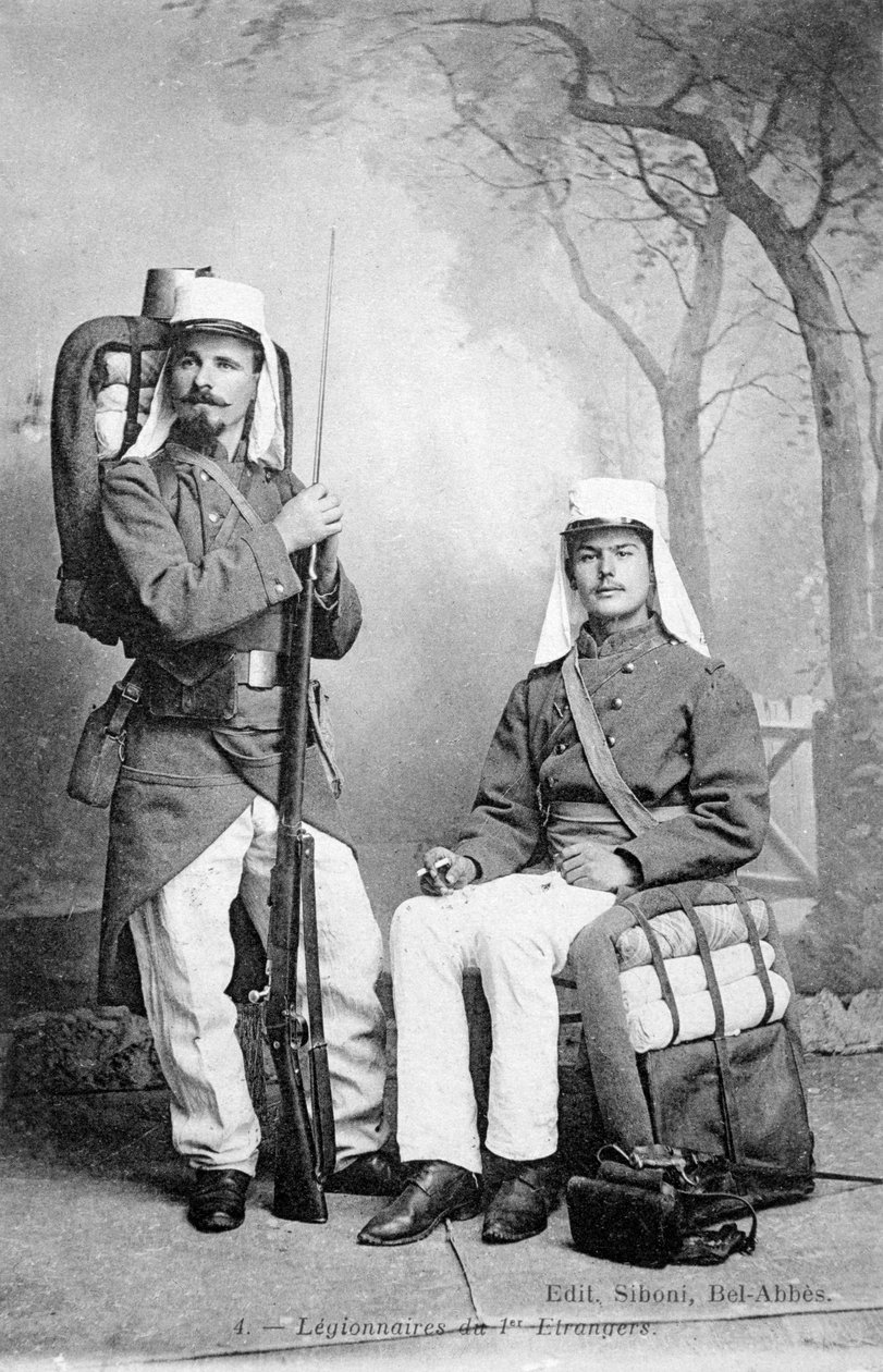 1915年，阿尔及利亚西迪·贝·阿贝斯（Sidi Bel Abbes），法国外国退伍军人 作者 不明