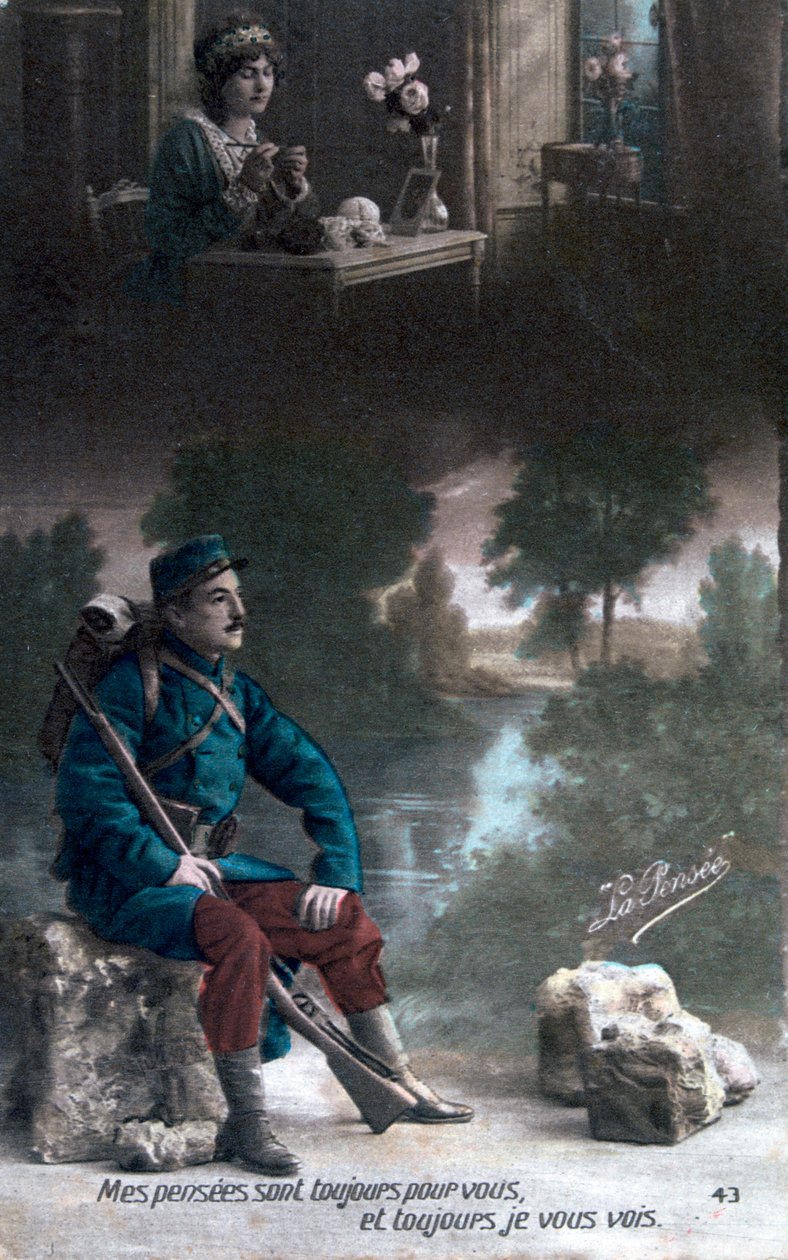 法国第一次世界大战明信片，1914-1918年 作者 不明
