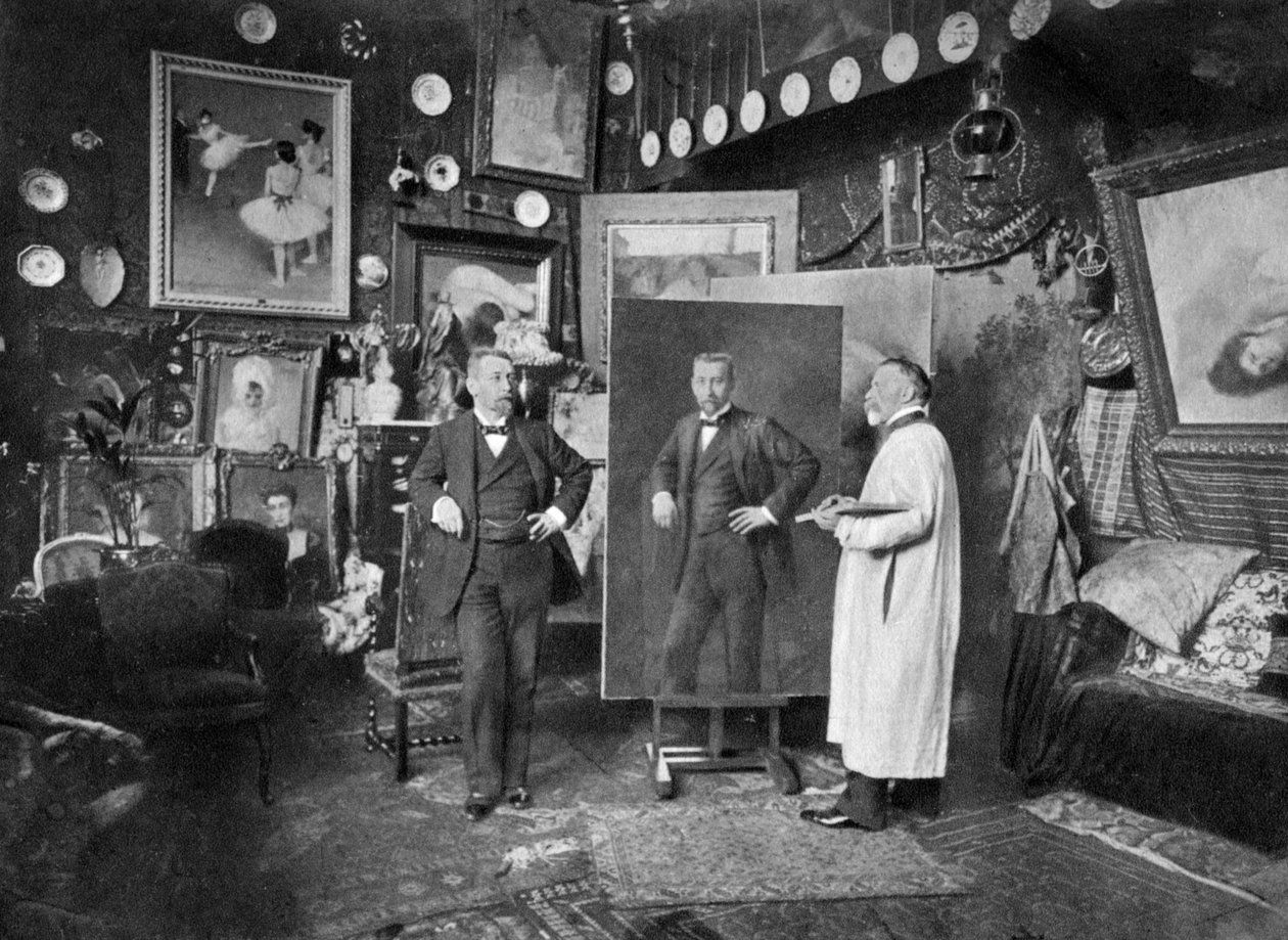 法国艺术家路易·罗伯特·卡里尔·贝勒斯画画家博伊恩医生，1906年 作者 不明