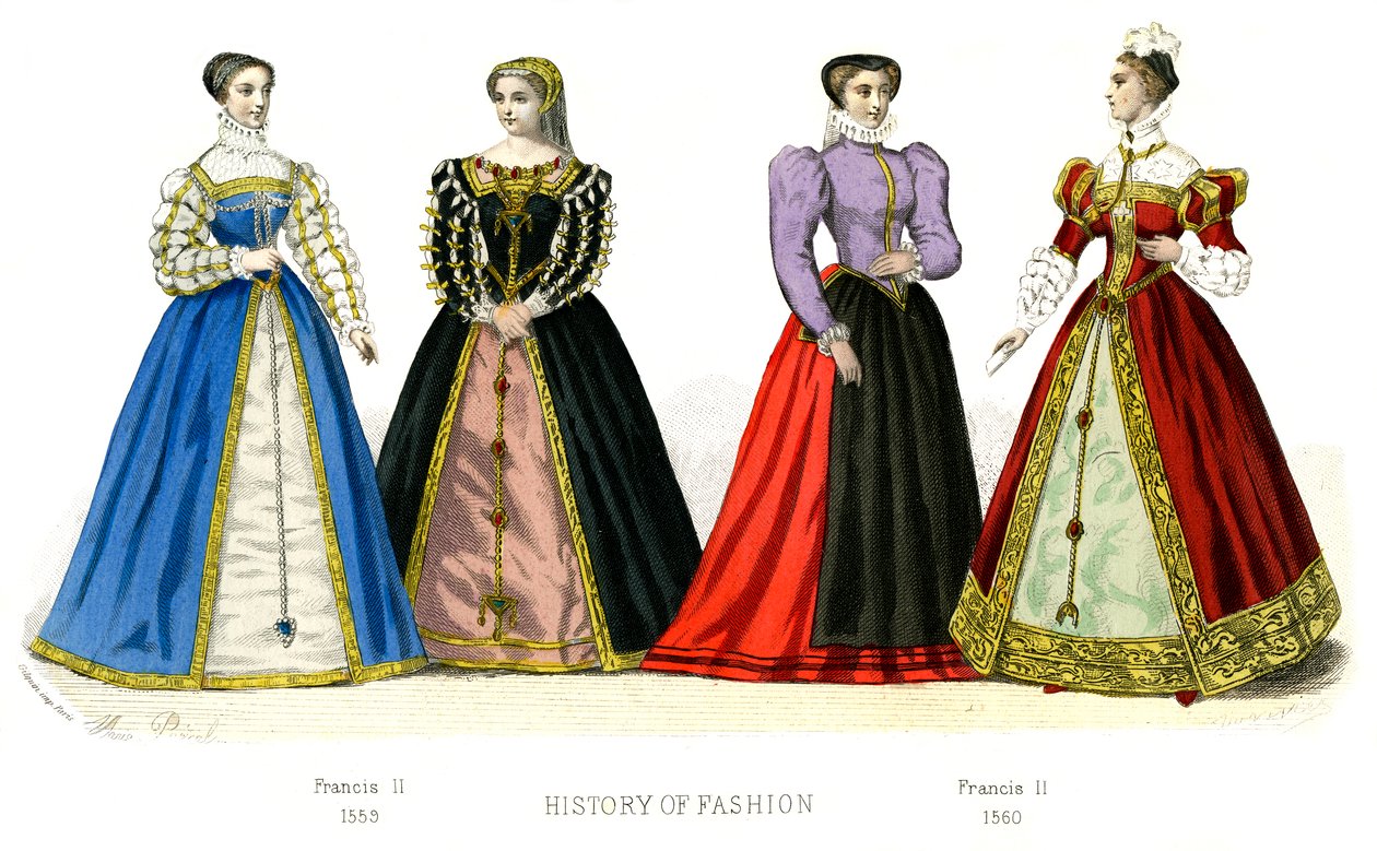 法国服装：弗朗西斯二世（Francis II），1882年 作者 不明