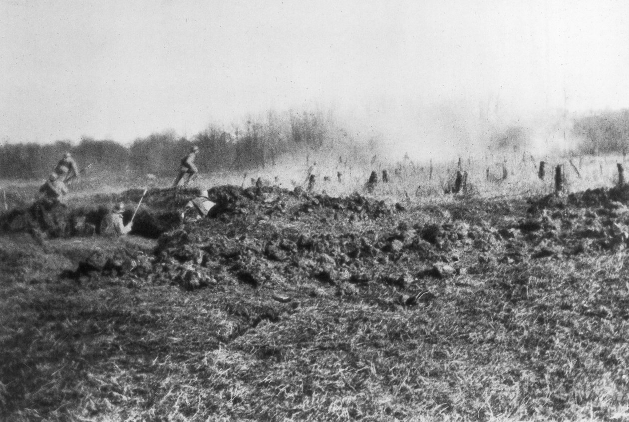 1918年，法国皮卡第，索姆河与瓦兹河之间的法国反攻 作者 不明