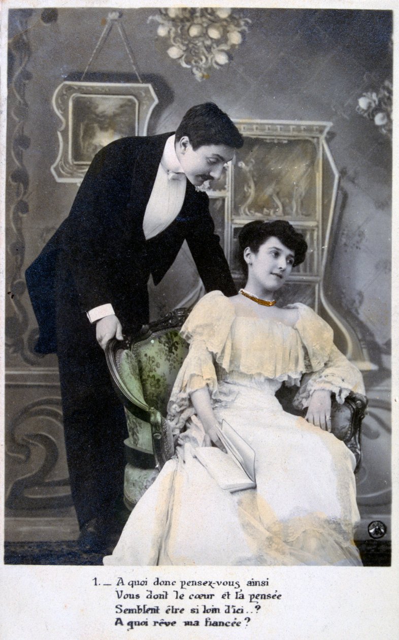 法国浪漫明信片，c1900 作者 不明