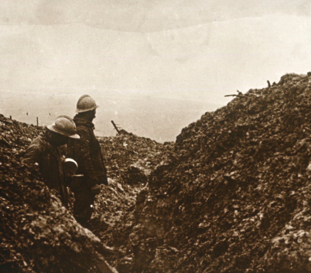 法国士兵在战es中，c1914-c1918 作者 不明