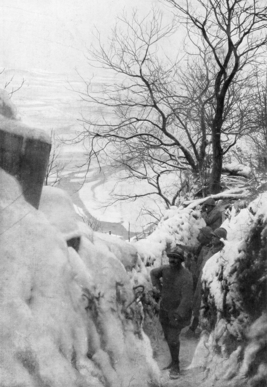 1917年12月，意大利战线在Piave河上的法国战es 作者 不明