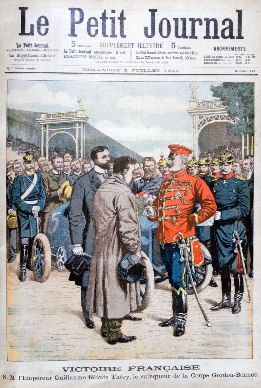 法国人Leon Thery，1904年Gordon Bennett杯赛车冠军 作者 不明