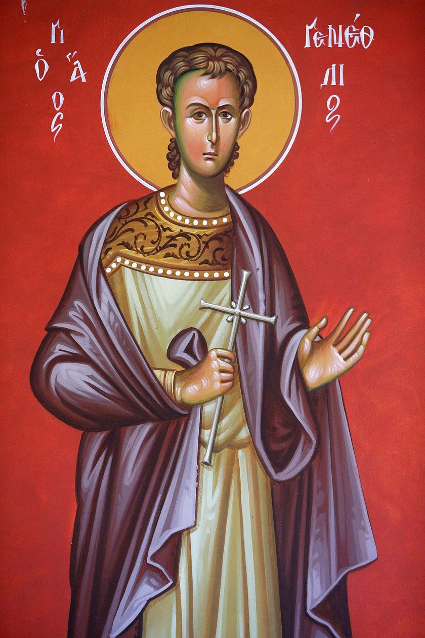 Fresco in Holy cross church, Pedoulas. Saint Guenessios, 20150510, Pedoulas, Cyprus 作者 不明