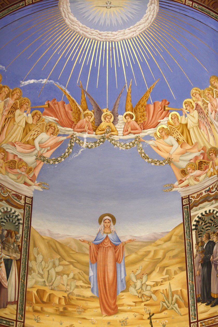 Fresco in the Visitation church in Ein Kerem , Ein Kerem, Israel 作者 不明