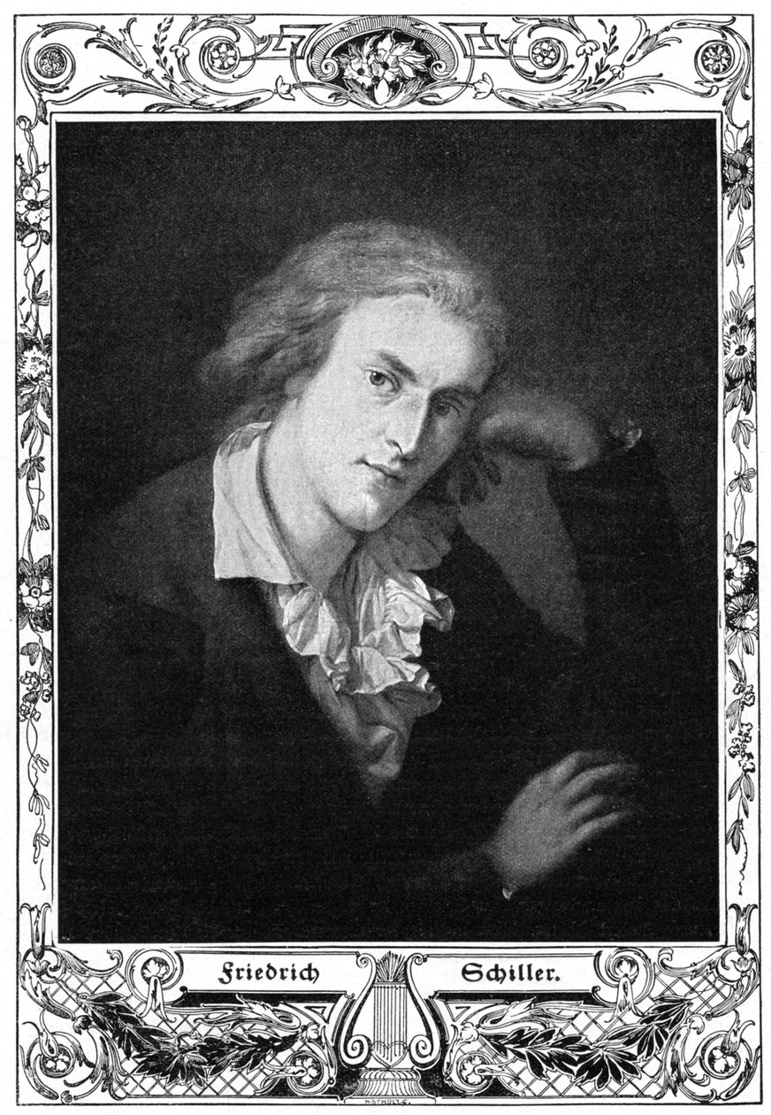 弗里德里希·席勒（Friedrich Schiller），德国诗人，哲学家，历史学家和戏剧家，1900年 作者 不明