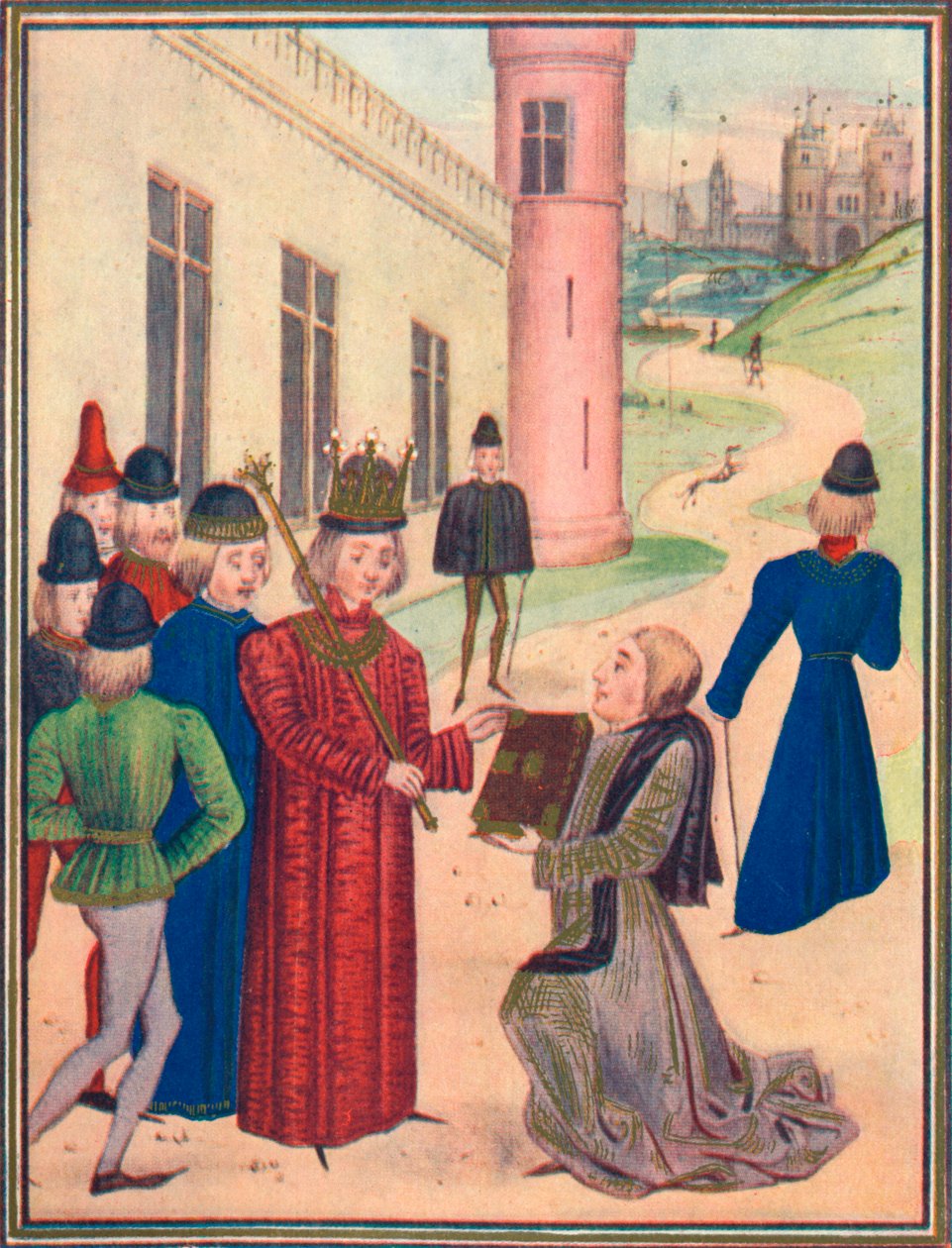 1905年，弗罗伊萨特（Froissart）向理查德二世（Richard II）展示了他的爱情诗集 作者 不明
