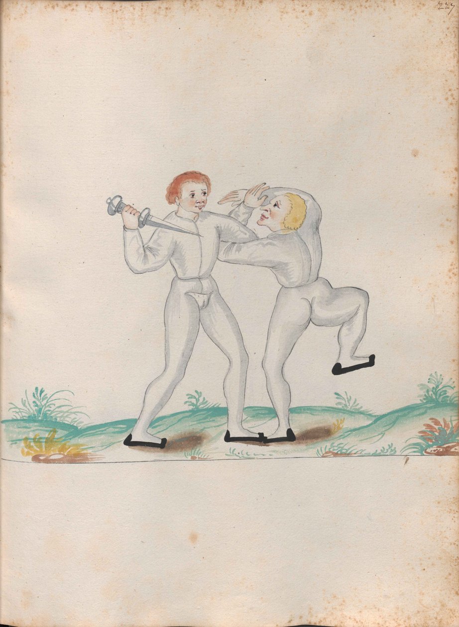 摘自《 Schemata varia artis sportsae et gladiatoriae》（各种体育和角斗艺术图） 作者 不明