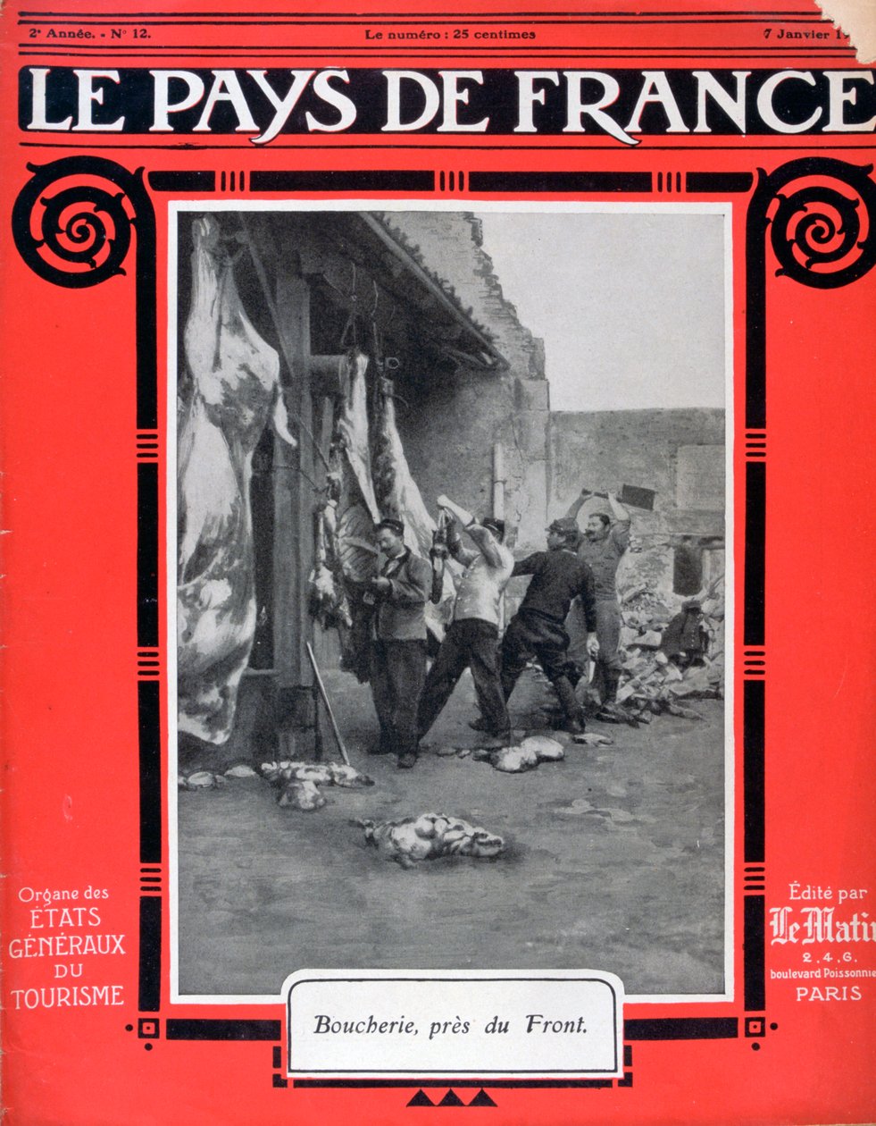 Le Pays de France的封面，1915年1月7日 作者 不明