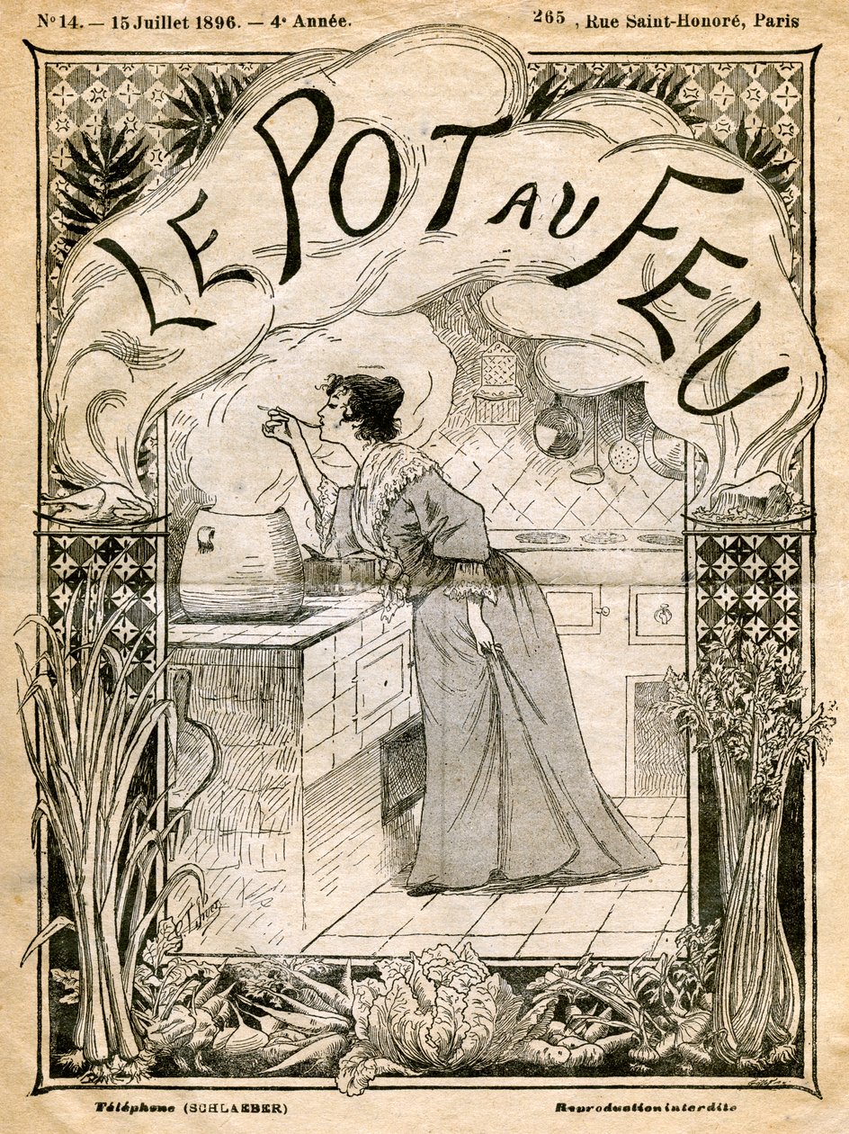 Le Pot au Feu的封面，1896年7月15日 作者 不明