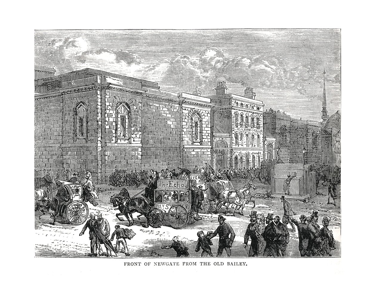 纽盖特（Old Gateley）的纽盖特（Newgate）正面，1878年 作者 不明