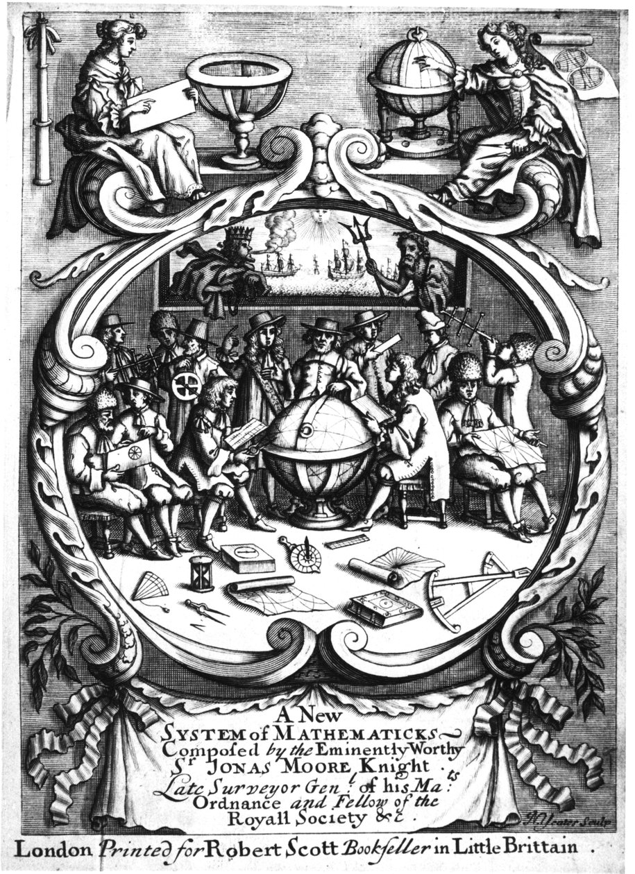 乔纳斯·摩尔（Jonas Moore）的新数学系统的正篇，1681年 作者 不明