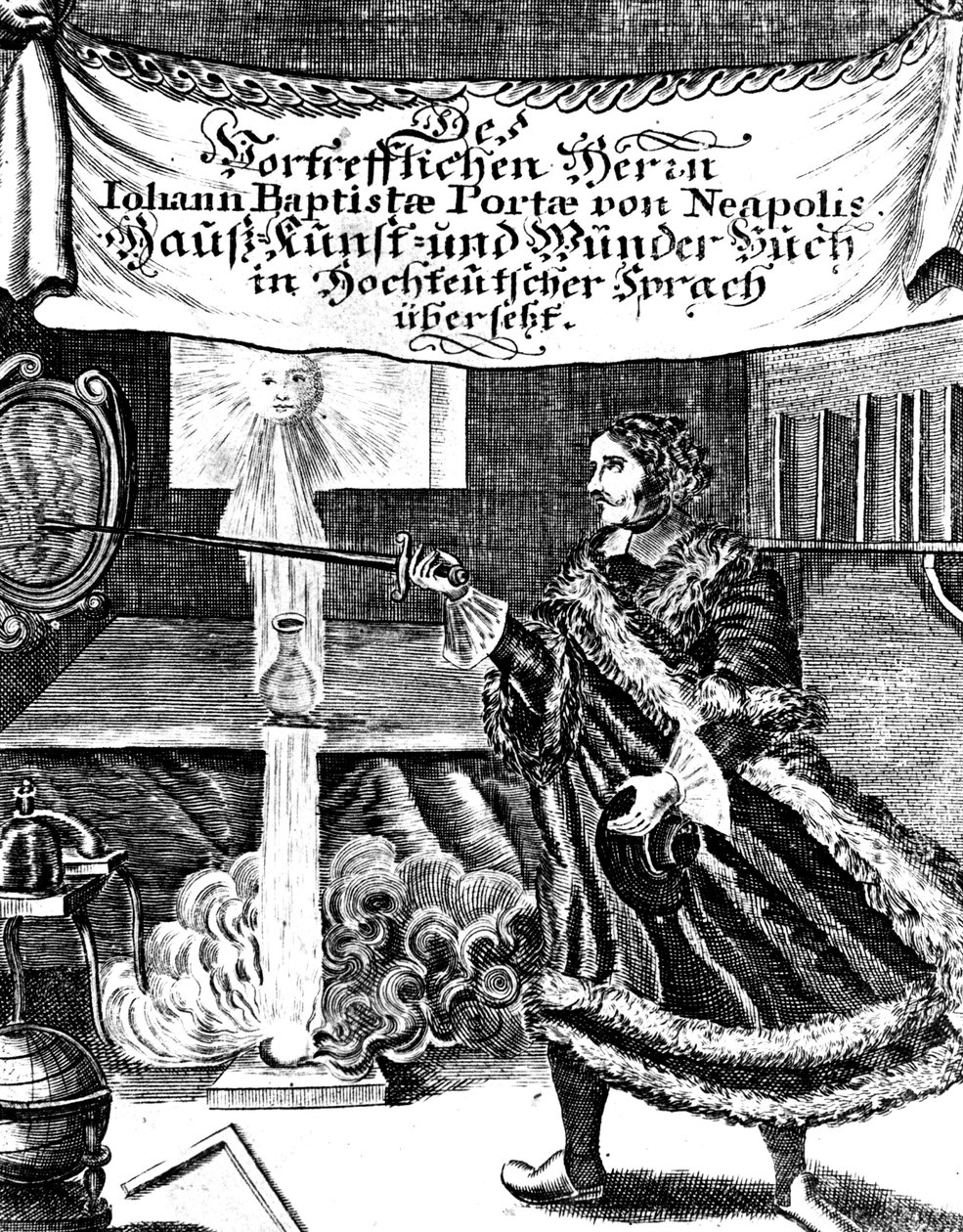 约翰内斯·巴普蒂斯塔·德拉·波塔的《 Magia Naturalis》前作，1715年 作者 不明