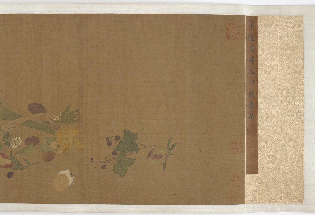 水果、蔬菜、花卉和昆虫，明代，1368-1644。 作者 不明