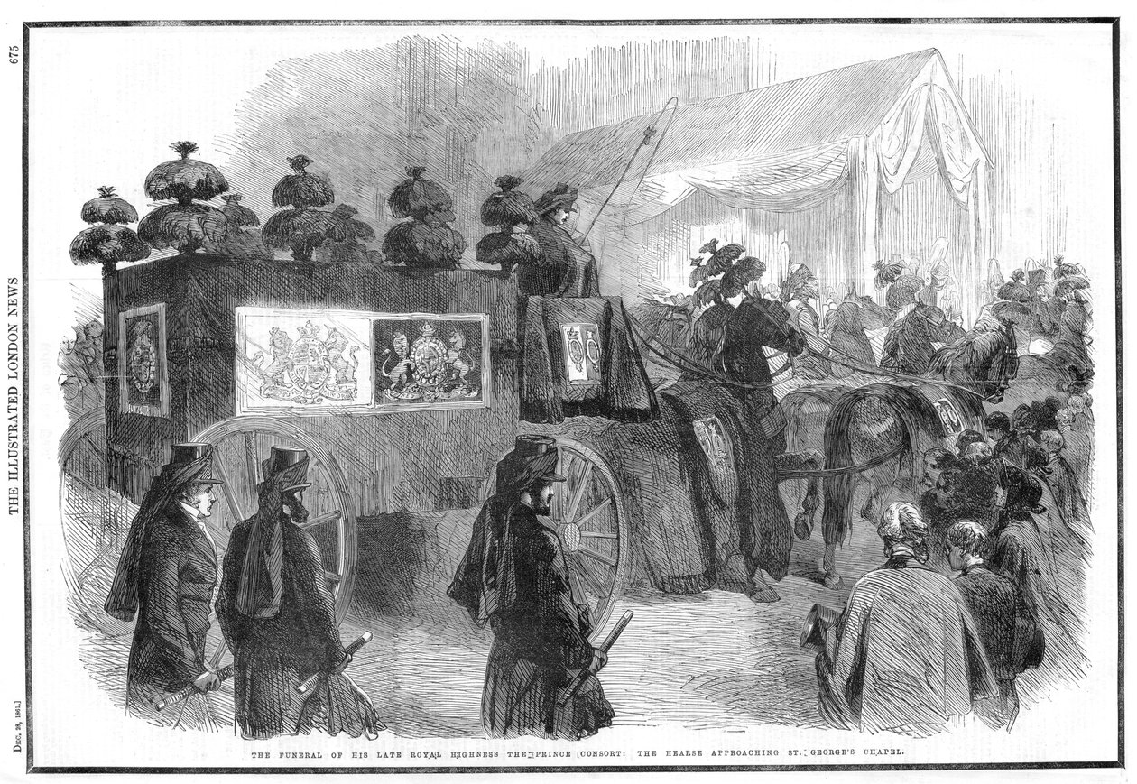 阿尔伯特亲王的葬礼，1861年 作者 不明