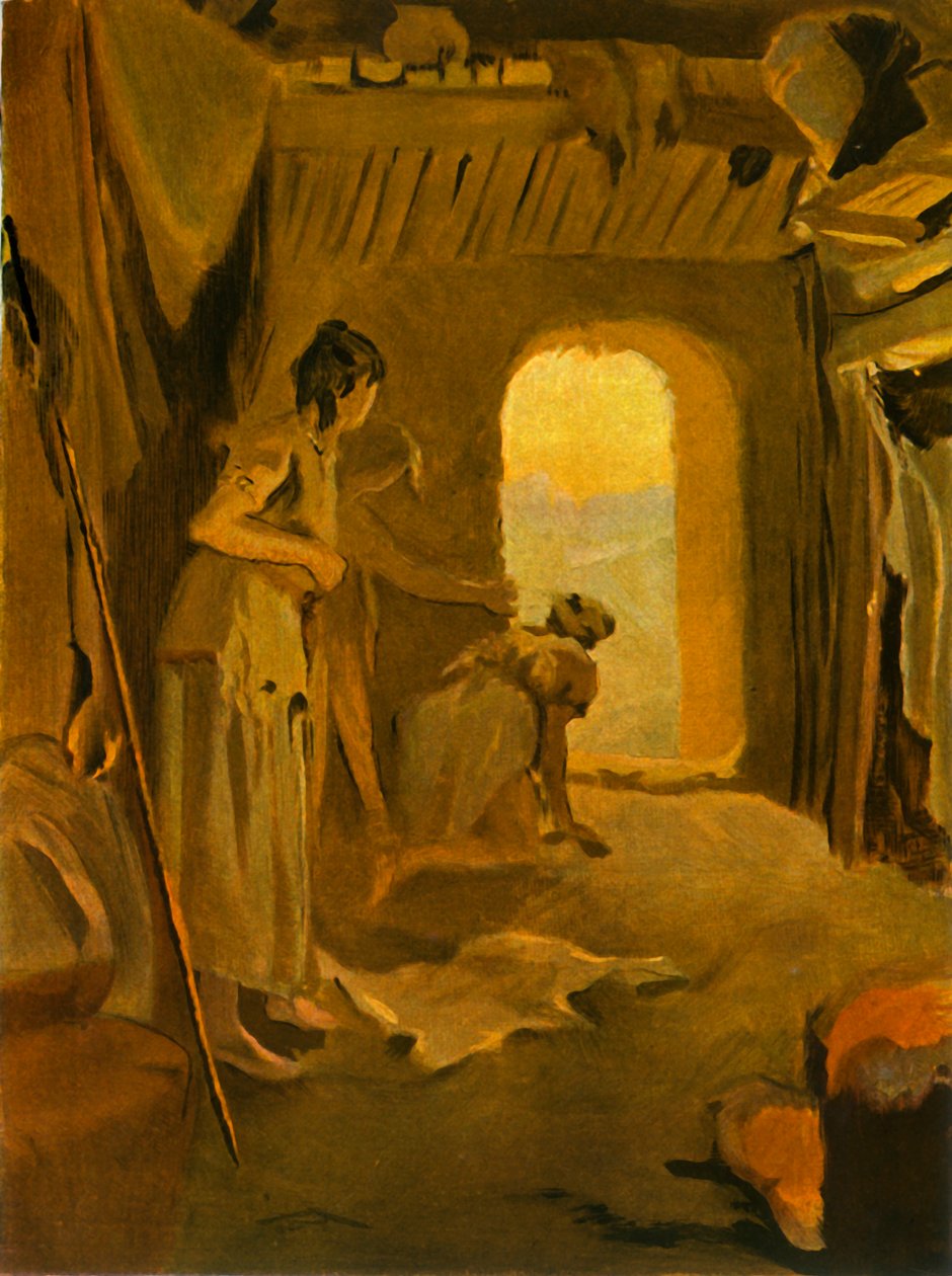 1900年，罗马入侵时的高卢妇女。 作者 不明