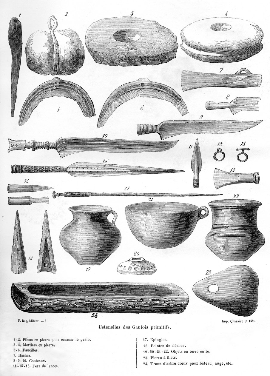 高卢用具，1882-1884年 作者 不明