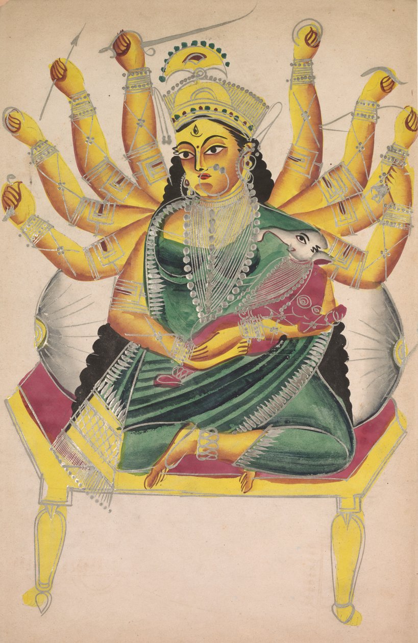 Ganesha-Janani Ganesh的母亲，1800年代。 作者 不明