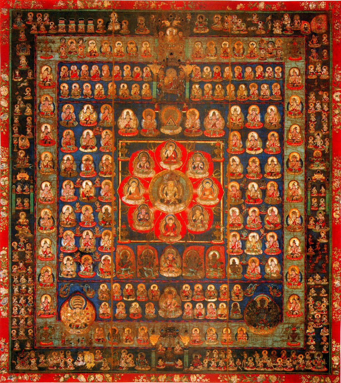 Garbhadhatu曼陀罗，9世纪8世纪 作者 不明