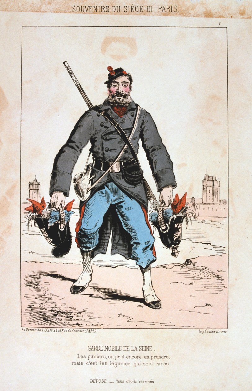 Garde Seine Mobile，《巴黎包围》，1870-1871年 作者 不明