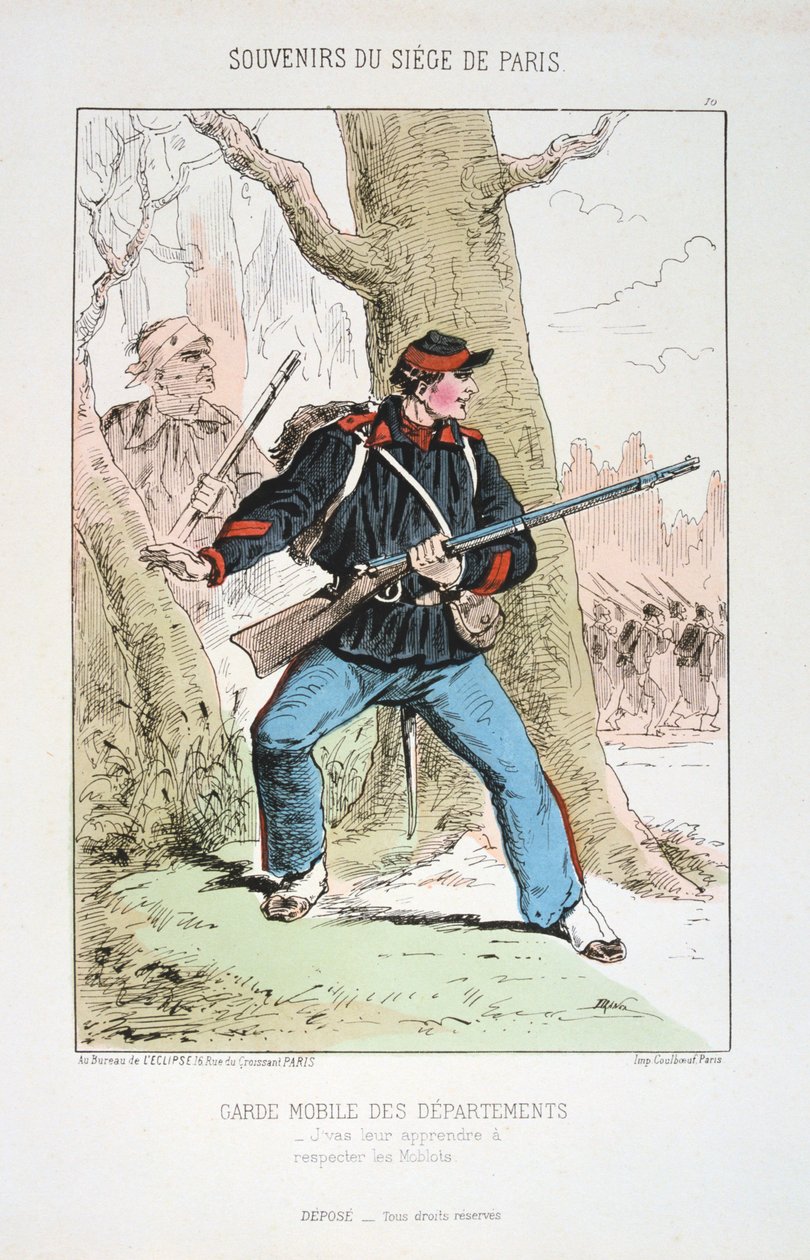 巡逻机动警卫队，巴黎围困，1870-1871年 作者 不明