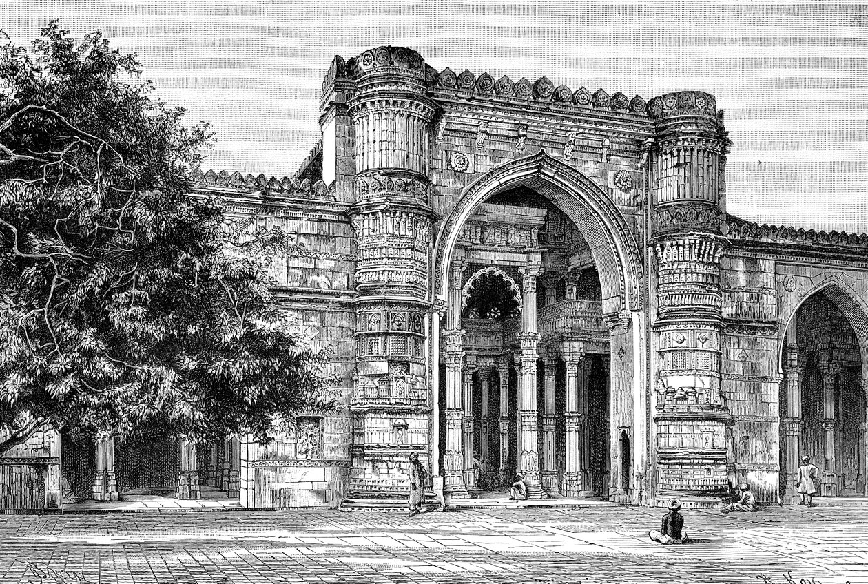 通往印度艾哈迈达巴德大清真寺的门户，1895年 作者 不明