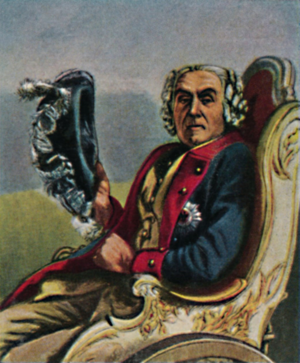 福魁将军（1698-1774）。 -Menzel绘画，1934年。 作者 不明