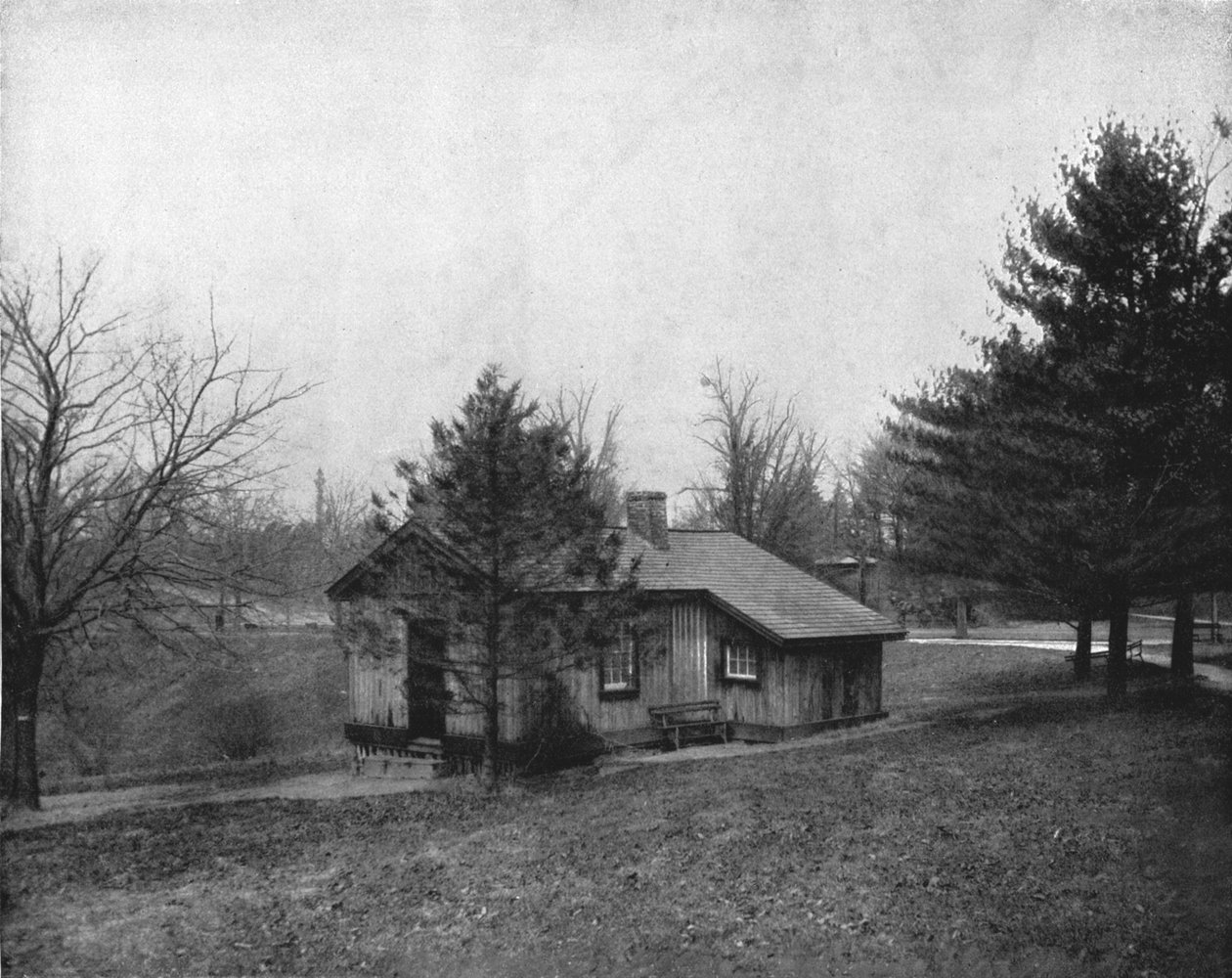 General Grants Log Cabin，费城，美国费城公园，摄于1900年。 作者 不明