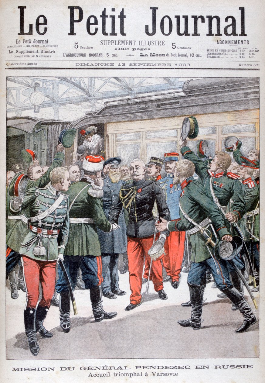 Pendezecs将军对俄罗斯的外交使团，1903年 作者 不明