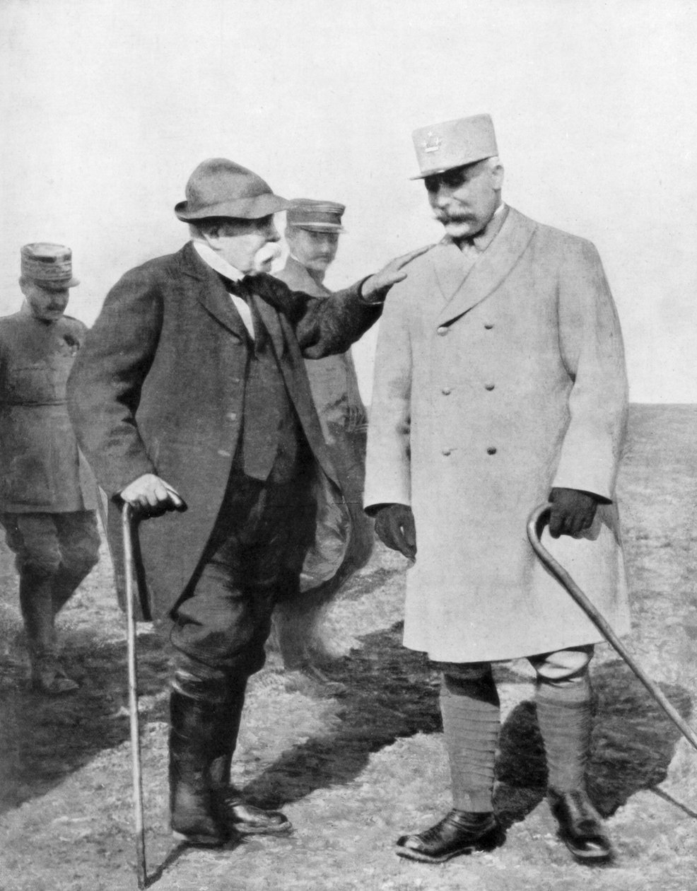 Philippe Petain将军和Georges Clemenceau，1926年 作者 不明