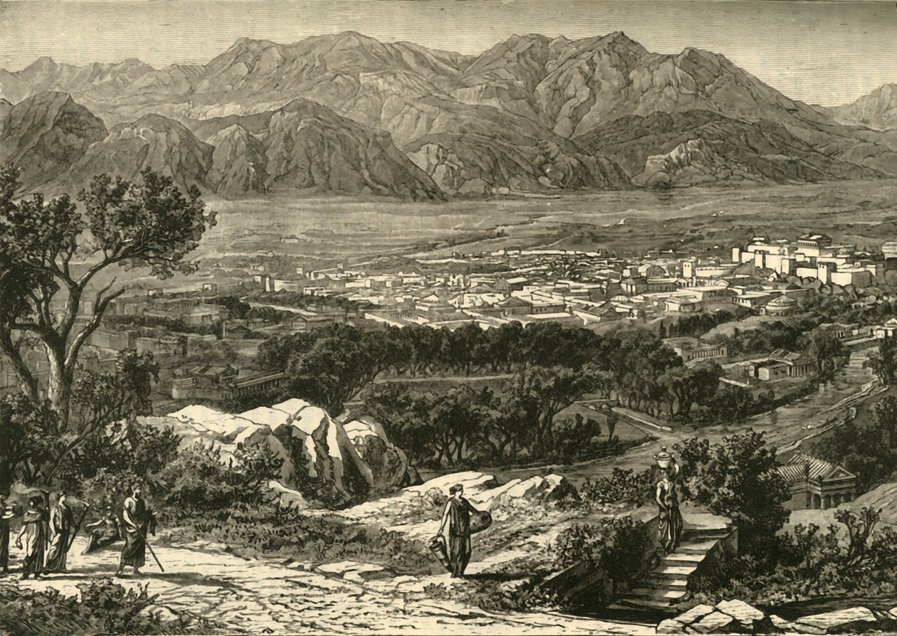 斯巴达全景图，恢复，1890年。 作者 不明
