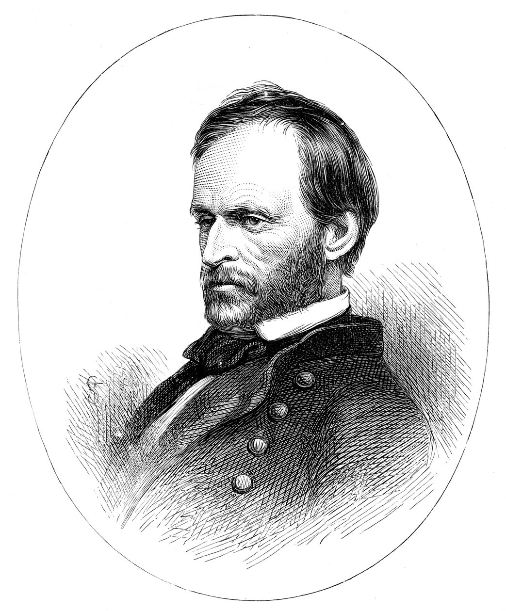美国将军William Tecumseh Sherman将军 作者 不明