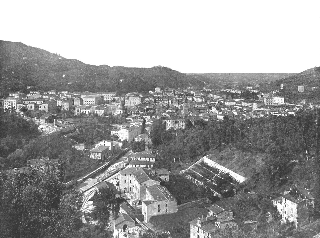 1895年，意大利卡拉拉市的全景。 作者 不明