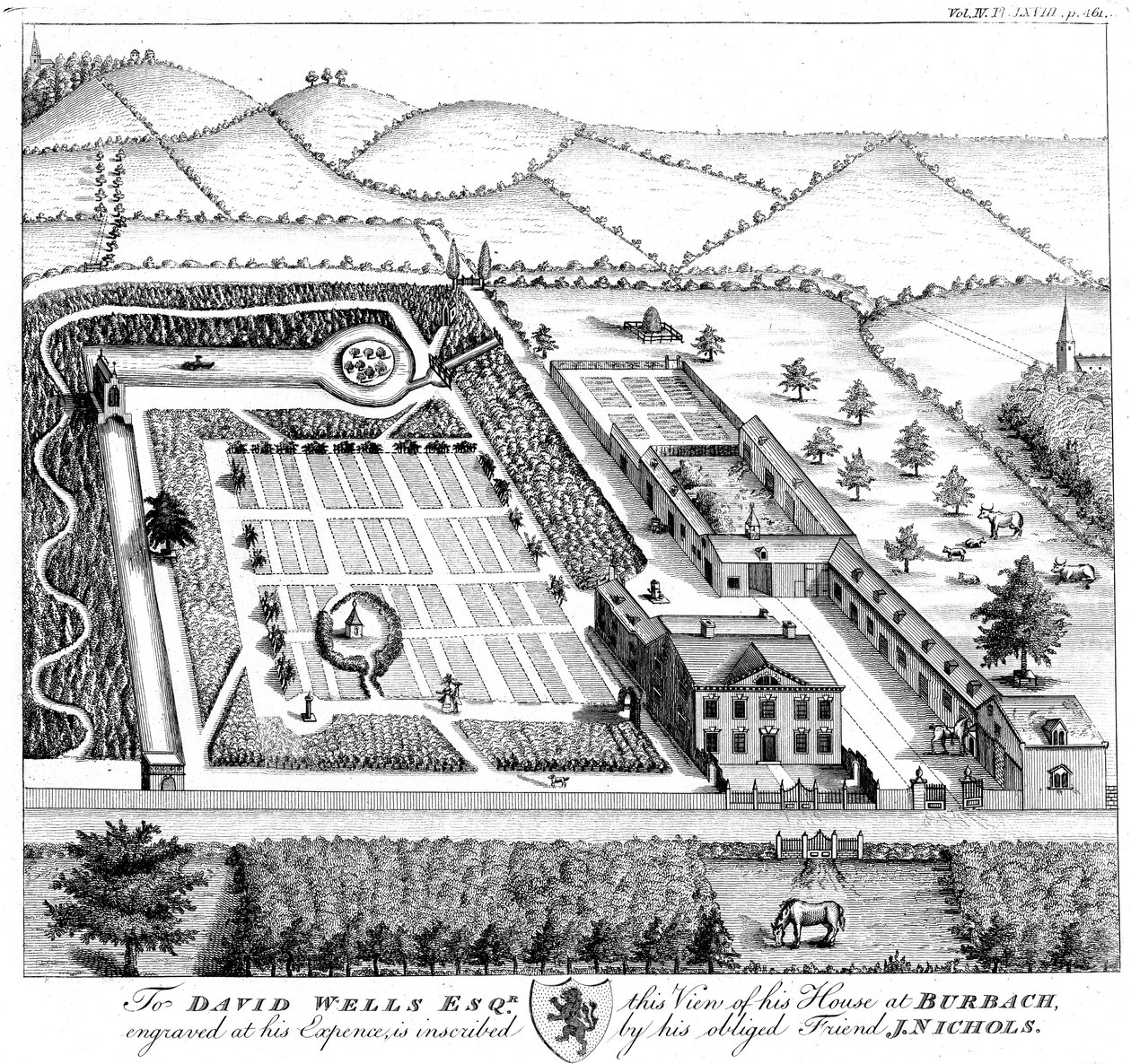 绅士模型乡村庄园，c1750 作者 不明