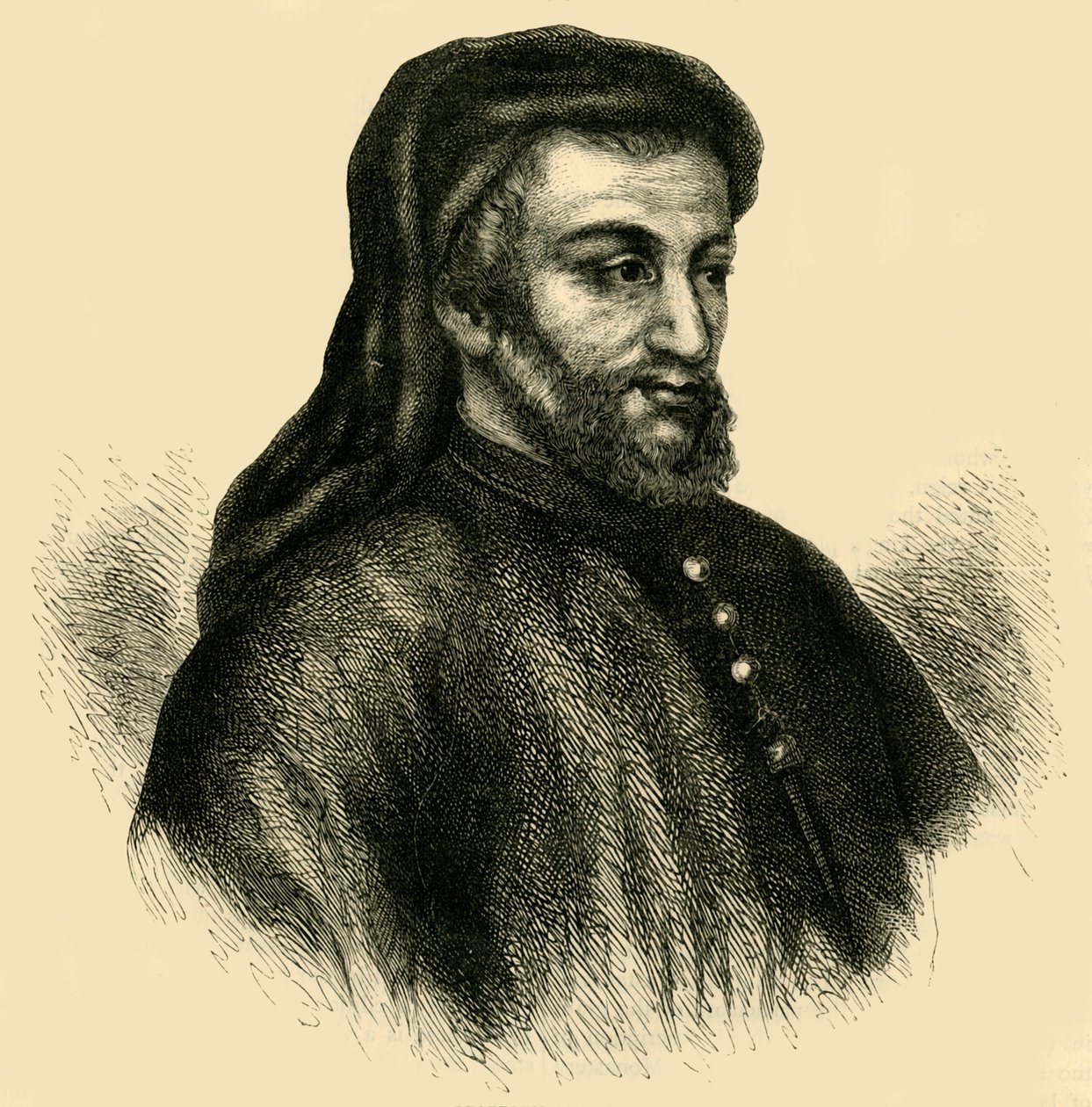 杰弗里·乔uc（Geoffrey Chaucer），c1878年。 作者 不明