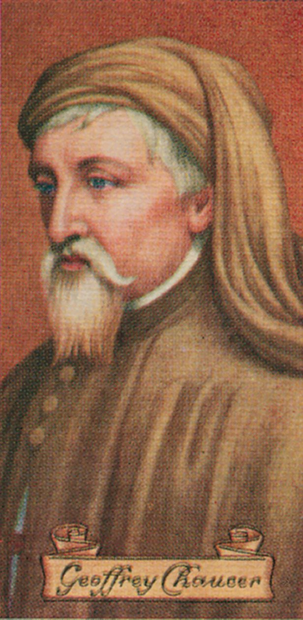 杰弗里·乔uc（Geoffrey Chaucer），摘自一系列香烟卡，1935年 作者 不明