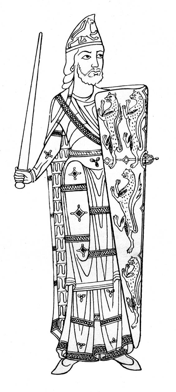 杰弗里五世（Anjou Count），c 1150-1155 1924年 作者 不明
