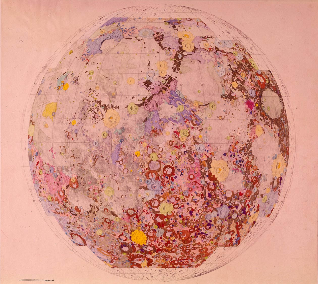 1967年的月球地质图 作者 不明