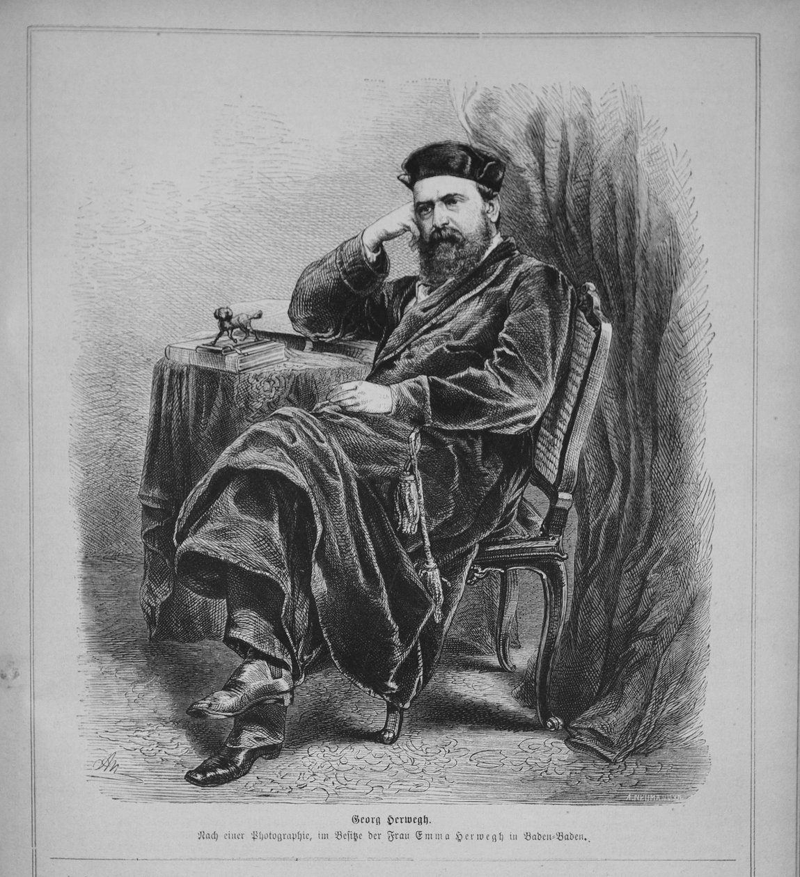 格奥尔格·赫维（Georg Herwegh）1870年代1817-1875年 作者 不明