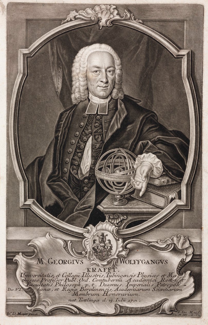 Georg Wolfgang Krafft, German mathematician 作者 不明