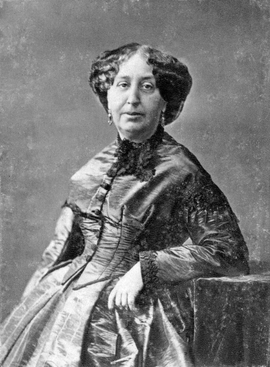 法国小说家兼早期女权主义者乔治·桑（George Sand），c1845-1876年 作者 不明