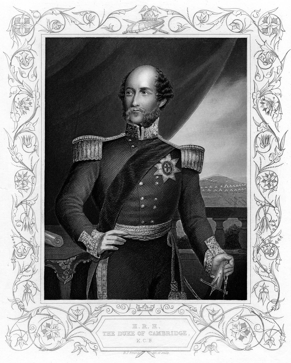 乔治·威廉·弗雷德里克·查尔斯（George William Frederick Charles），剑桥第二公爵，英国士兵，c1856年 作者 不明