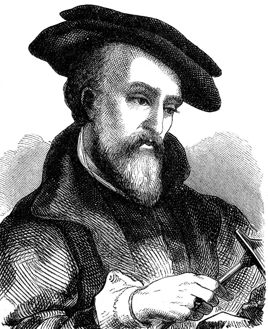 Georgius Agricola 1494-1555, 德国医生、矿物学家和冶金学家, 1881年 作者 不明