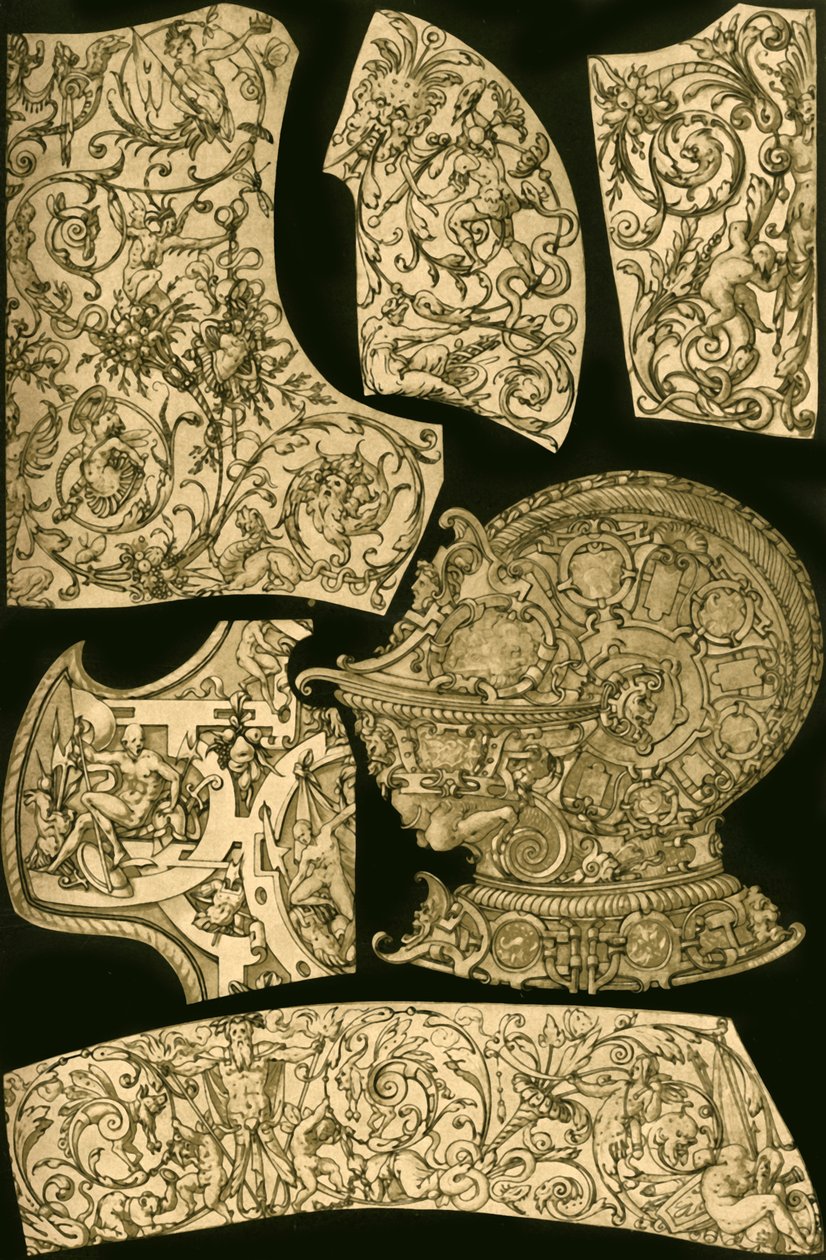德国文艺复兴时期的金属制品，1898年。 作者 不明